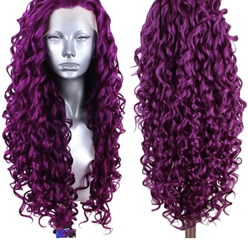 30 inch PURPLE LACE WIG